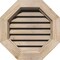 Ekena Millwork Octagonal Gable Vent Primed, Functional, Pine Gable Vent w/ Brick Mould Face Frame, 20"W x 20"H GVWOC20X2000SFPPI - alternate 1